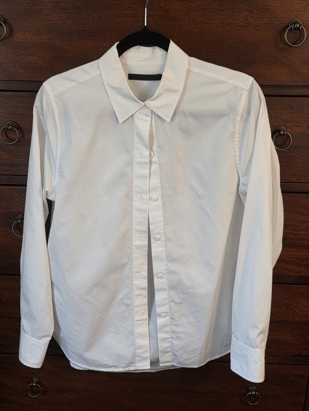 Jenni Kayne White Cotton Button-Down Blouse